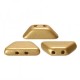 Les perles par Puca® Tinos beads Light gold mat 00030/01710